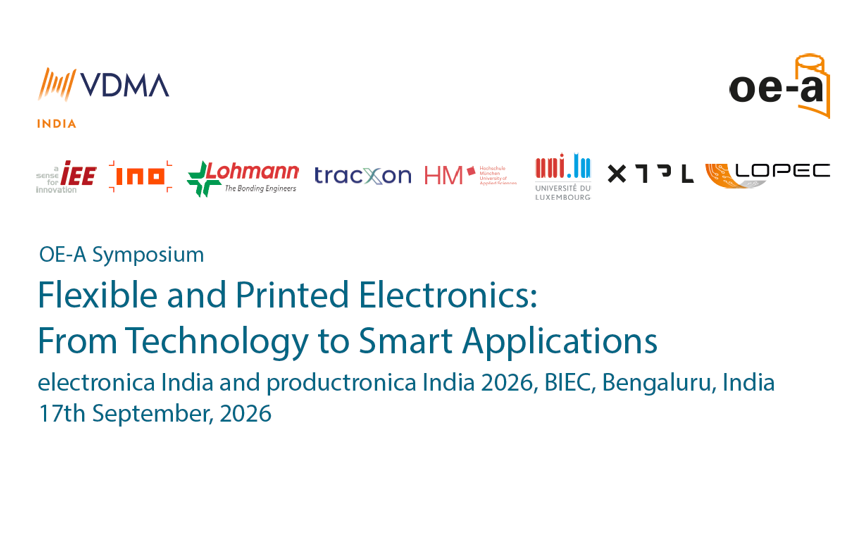 OE-A Symposium on Flexible and Printed Electronics at electronica/productronica India 2026